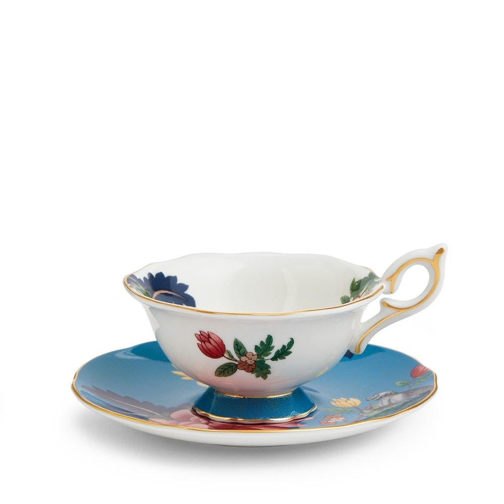 Wonderlust  Sapphire Garden Teacup & Saucer