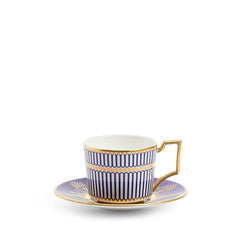 Anthemion Blue Coffee Cup & Saucer