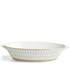 Renaissance Grey Oval Serving Bowl