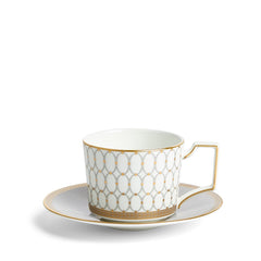 Renaissance Grey Teacup & Saucer