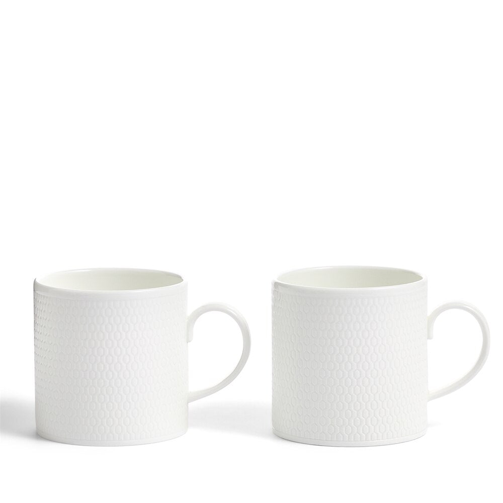 Set of 2 - Chabi Chic Handmade Splatter Painted Ceramic Cups
