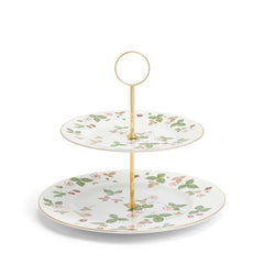 Wild Strawberry 2-Tier Cake Stand