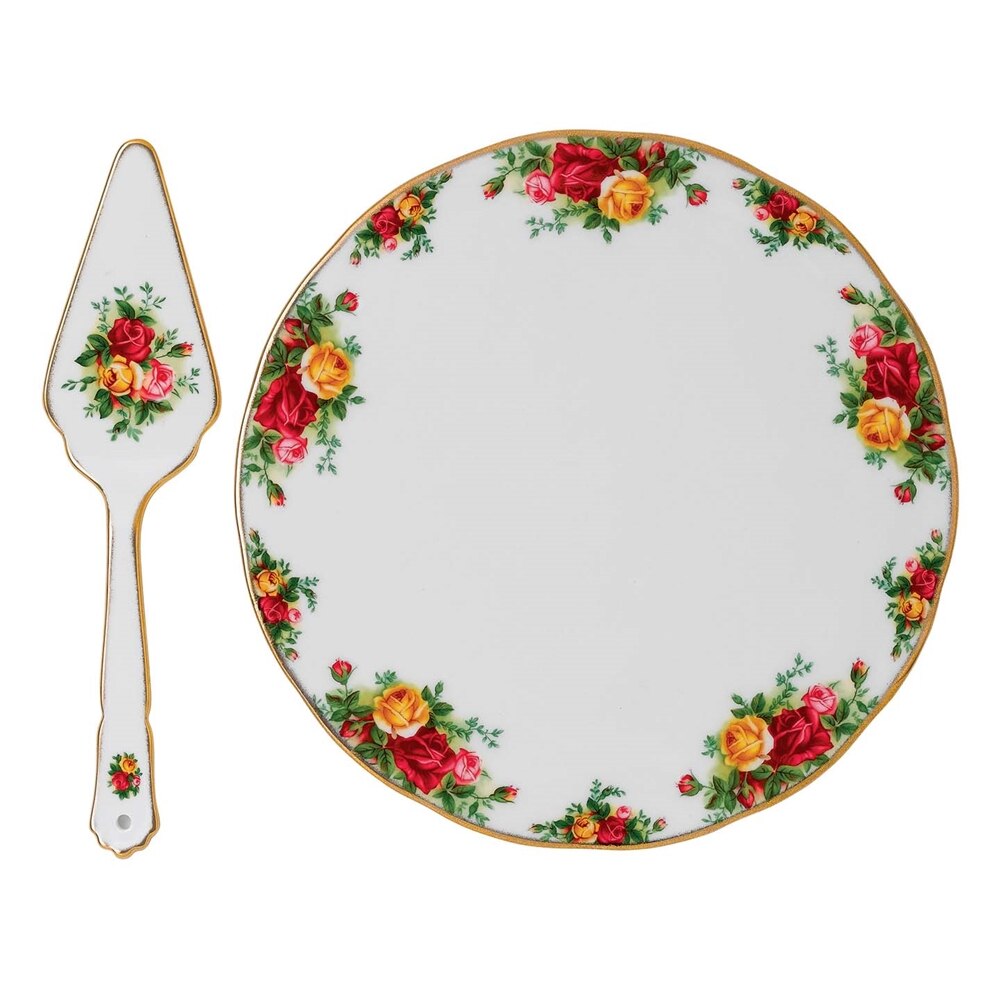 Royal Albert Old Country Roses Cake Plate & Server