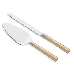 With Love Gold Cake Knife & Server