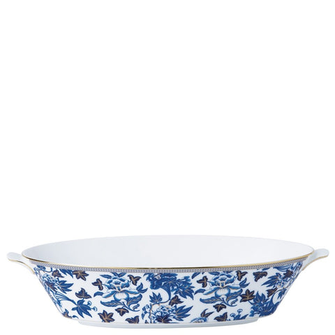 Hibiscus Oval Serving Bowl