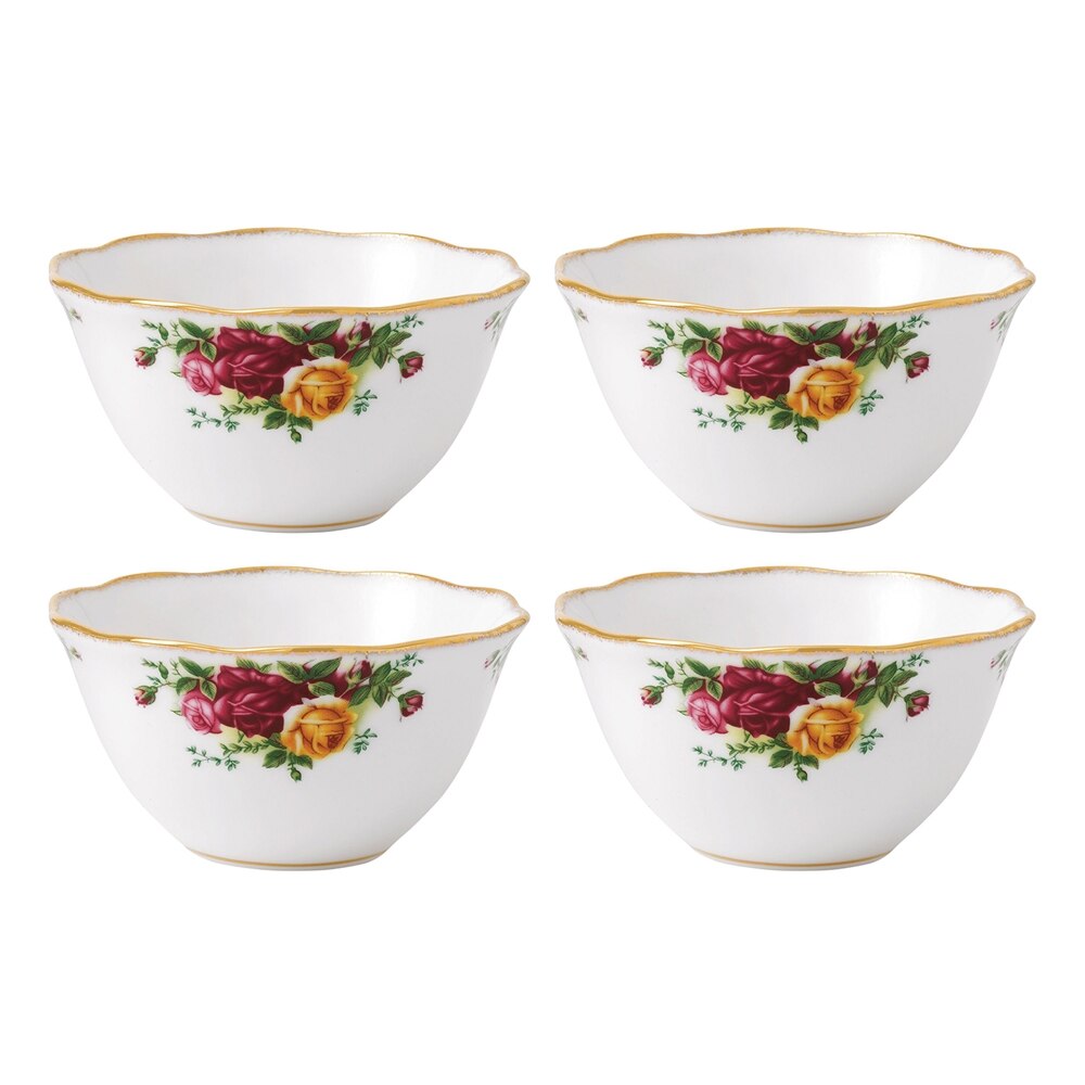 Royal Albert Old Country Roses All Purpose Bowl, Set Of 4