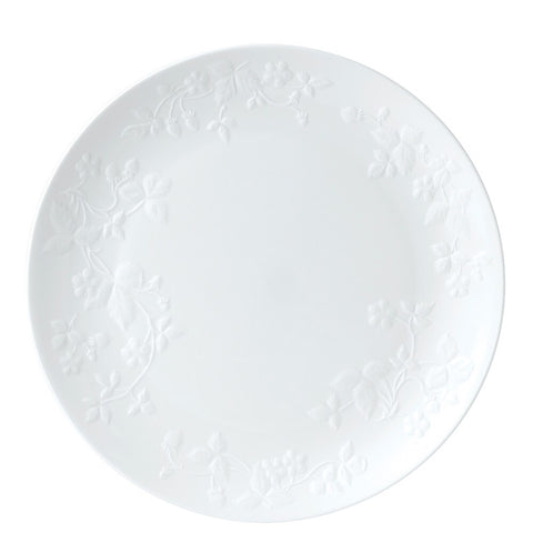 Wild Strawberry White Dinner Plate 10In