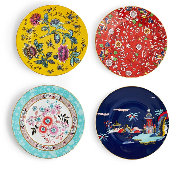 Wonderlust 8In Plate, Set Of 4