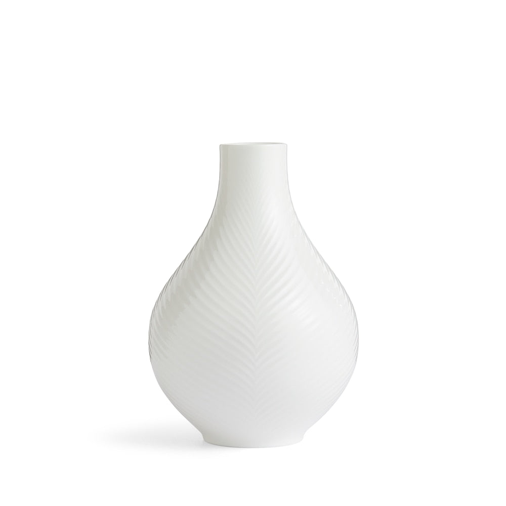 White Folia Bulb Vase