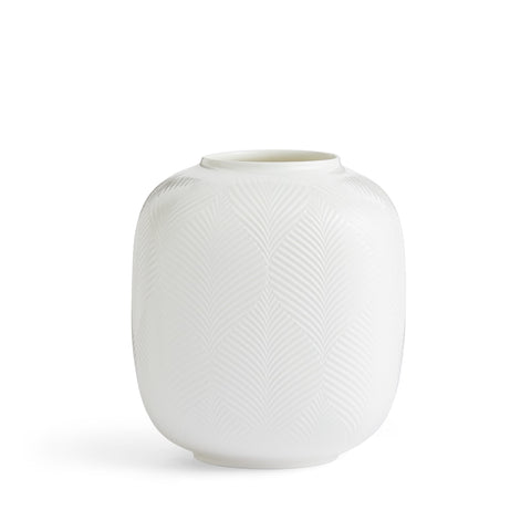 White Folia Vase Rounded