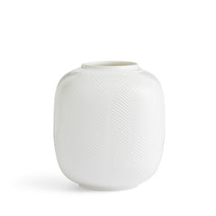 White Folia Vase Rounded