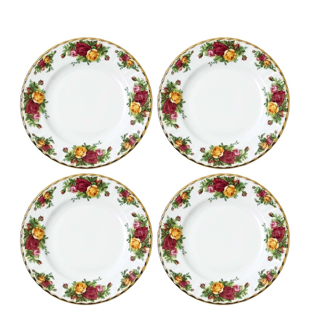 Royal Albert Old Country Roses Salad Plate, Set Of 4