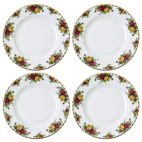 Royal Albert Old Country Roses Dinner Plate, Set Of 4