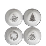Winter White Nibble Bowl, Set Of 4