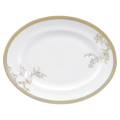 Vera Wang Lace Gold Oval Platter