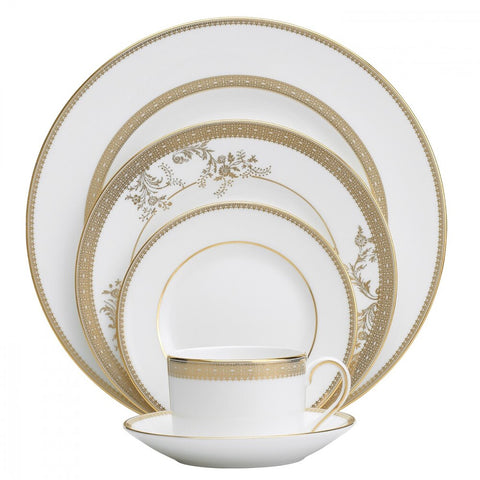 Vera Wang Lace Gold 5-Piece Place Setting