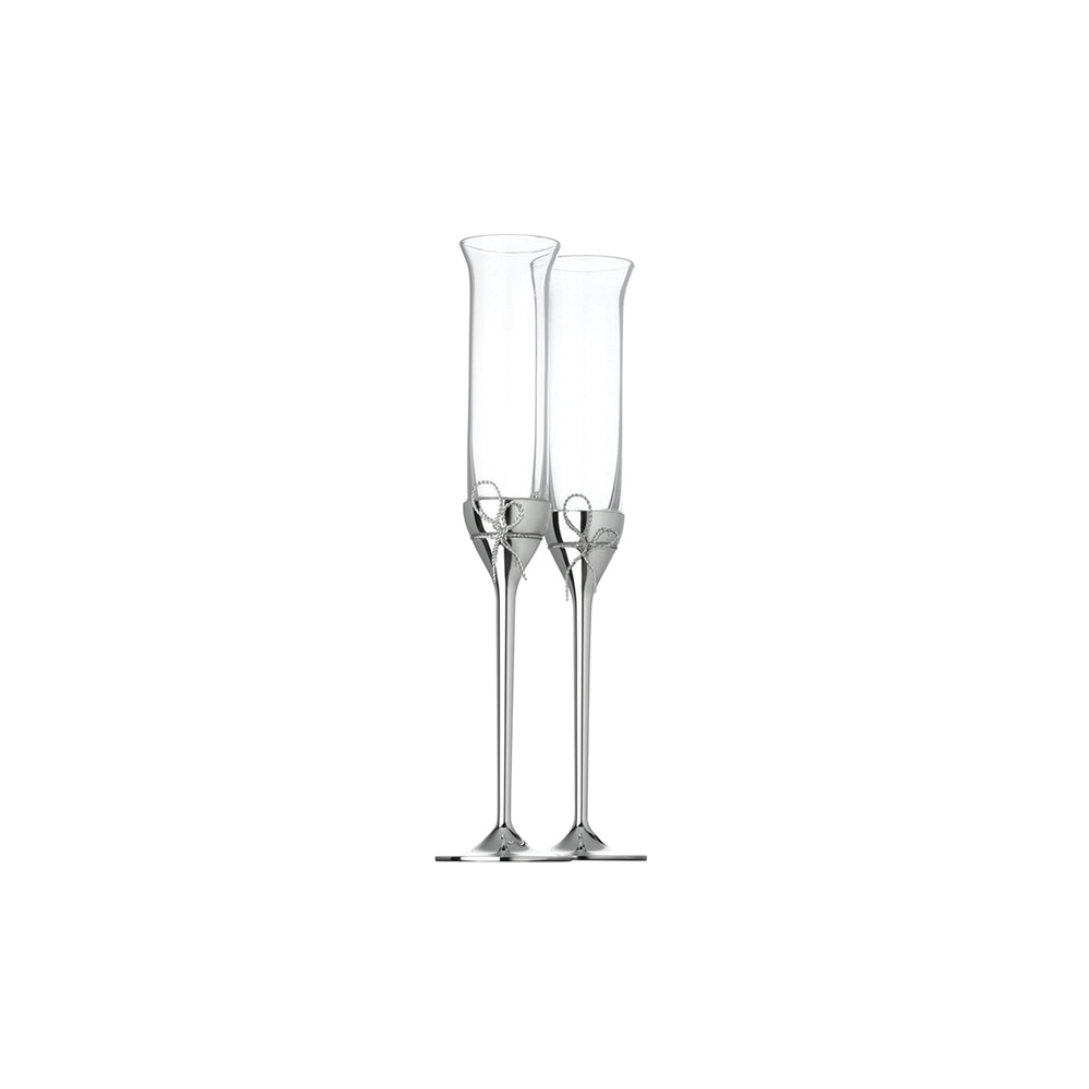 Love Knots Toasting Flutes, Pair