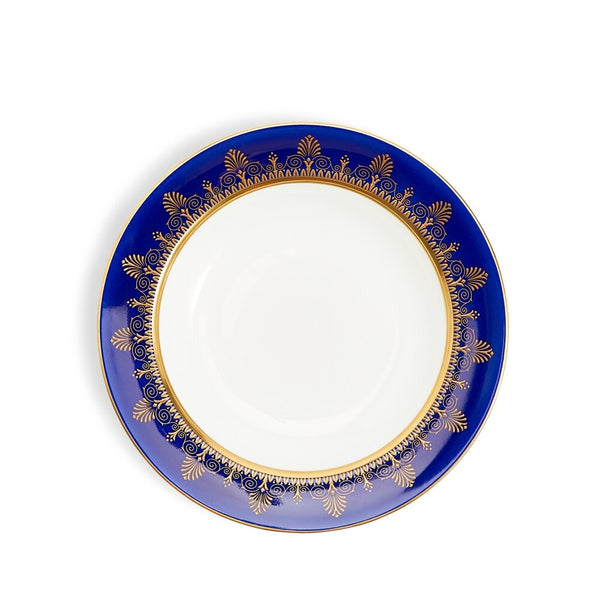 Anthemion Blue Rim Soup Bowl