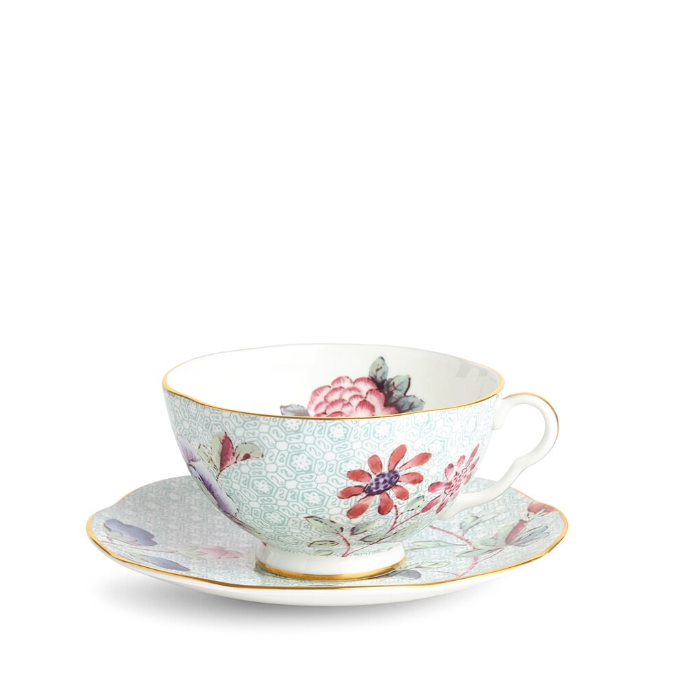 Cuckoo Green Teacup & Saucer