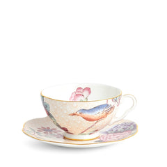 Cuckoo Peach Teacup & Saucer