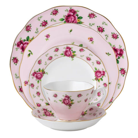 Royal Albert New Country Roses Pink Vintage 5-piece Place Setting