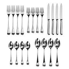 Modigliani Mirrored 18/10 Stainless Steel 20 Piece Flatware Set