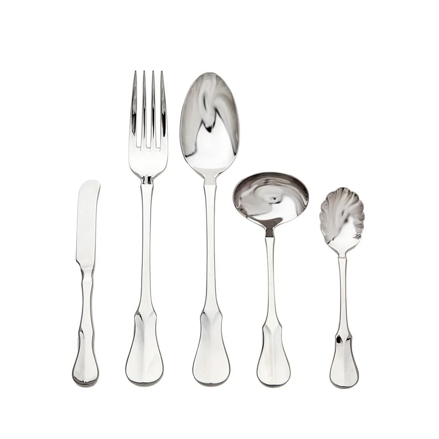 Violino Mirrored 18/10 Stainless Steel 5 Piece Hostess Set