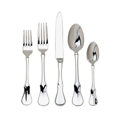 Violino Mirrored 18/10 Stainless Steel 45 Piece Flatware Set
