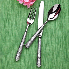 Bird Of Paradise Mirrored 18/10 Stainless Steel 20 Piece Flatware Set