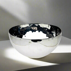 18/10 Stainless Steel Hammered 12 Inch Serving Bowl