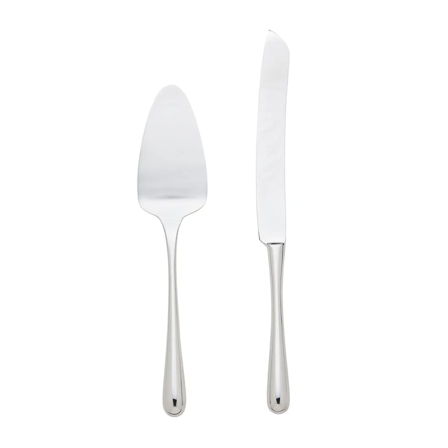 Pallone Mirrored 18/10 Stainless Steel 2 Piece Cake Serving Set