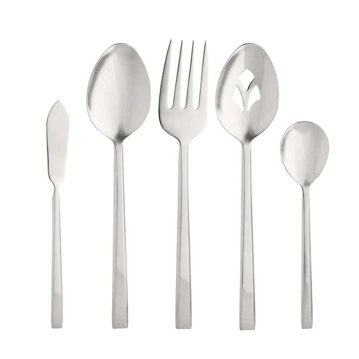 Hover Mirrored 18/10 Stainless Steel 5 Piece Hostess Set