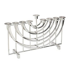 Suspension Mirrored Stainless Steel Menorah