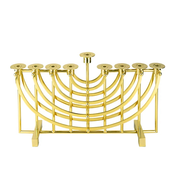 Suspension Gold Menorah