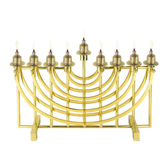 Suspension Gold Menorah