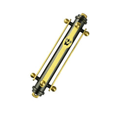 Suspension Black & Gold Mezuzah