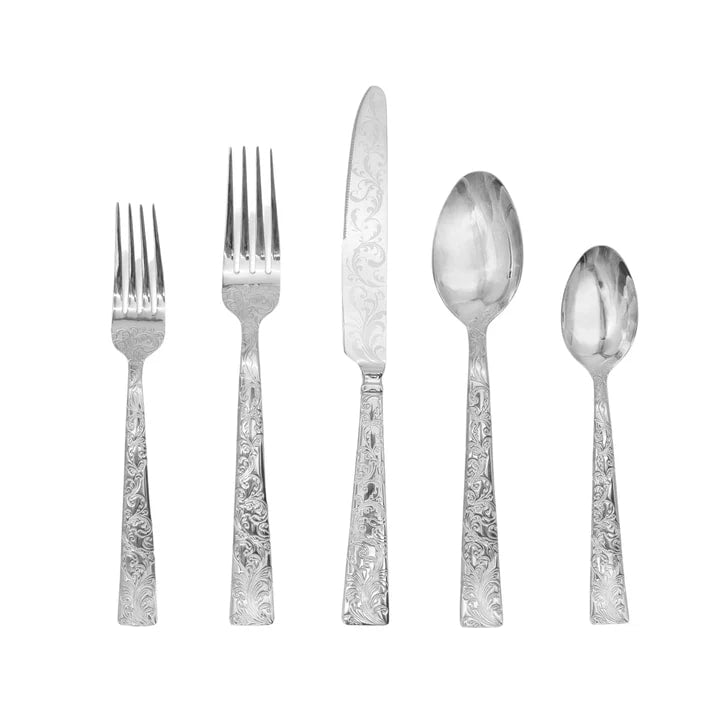 Parisian Garden 18/10 Stainless Steel 20 Piece Flatware Set