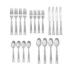 Parisian Garden 18/10 Stainless Steel 20 Piece Flatware Set