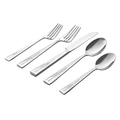 Frank Lloyd Wright Tree of Life Mirrored 18/10 Stainless Steel 20 Piece Flatware Set