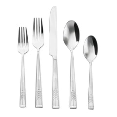 Frank Lloyd Wright Tree of Life Mirrored 18/10 Stainless Steel 20 Piece Flatware Set