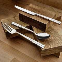 Frank Lloyd Wright Tree of Life Mirrored 18/10 Stainless Steel 20 Piece Flatware Set