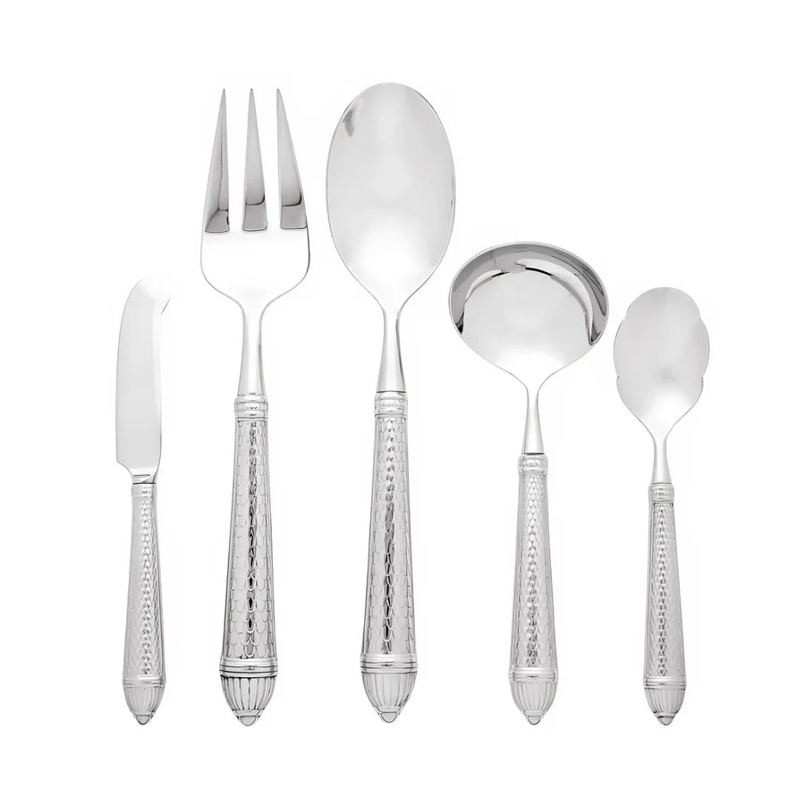 Raffaello Mirrored 18/10 Stainless Steel 5 Piece Hostess Set