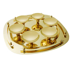 Suspension Gold Seder Plate