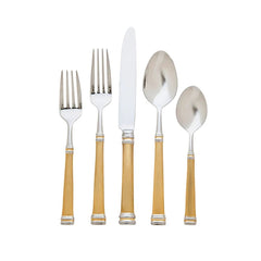 Royal Bramasole Mirrored Accented Gold 18/10 Stainless Steel Tablespoon