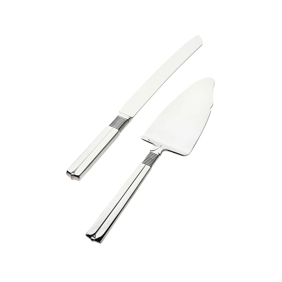 Artisan Mirrored 18/10 Stainless Steel 2 Piece Cake Serving Set