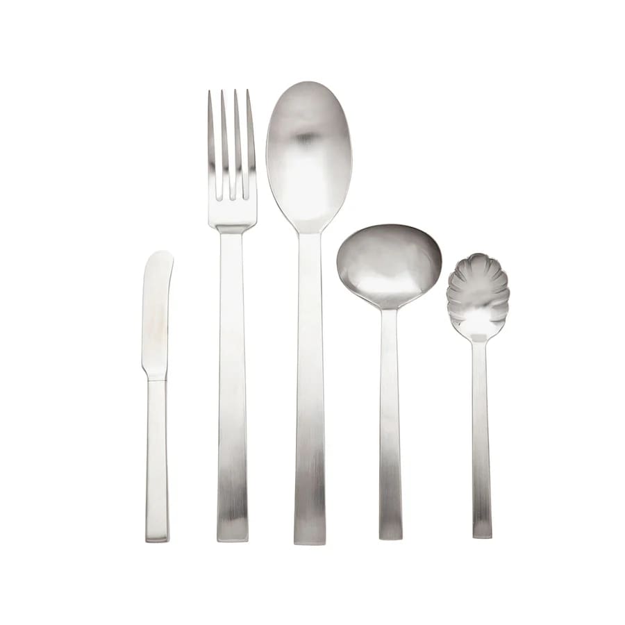 Rapallo Satin 18/10 Stainless Steel 5 Piece Hostess Set