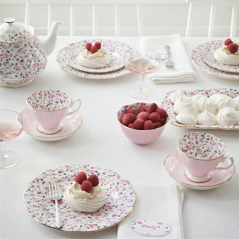 Royal Albert Rose Confetti 3-Piece Tea Set