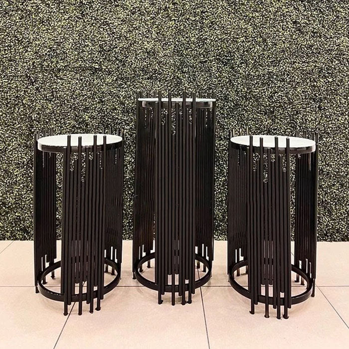 Round Eden Pedestal Set RENTAL