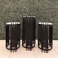 Round Eden Pedestal Set RENTAL