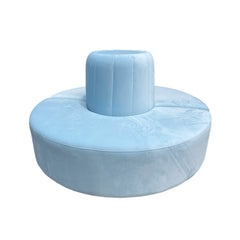 Skyler Round Sofa - Light Blue RENTAL